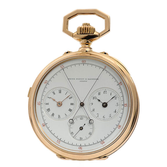 Swiss split-seconds chronograph with two time zones Circa 1881 Swiss split-seconds chronograph with two time zones Circa 1881