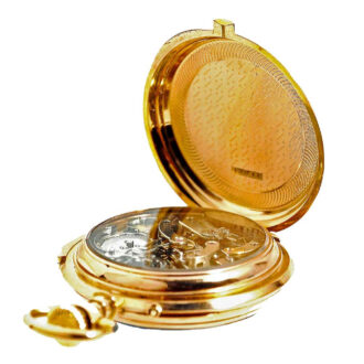Swiss rose gold watch with jumping centre seconds Circa 1878