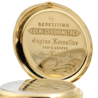 Swiss quarter repeating hunting cased pocket watch Circa 1895