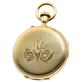 Swiss quarter repeating hunting cased pocket watch Circa 1895