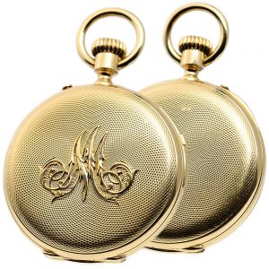Swiss quarter repeating hunting cased pocket watch Circa 1895