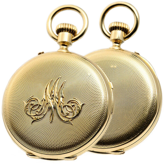Swiss quarter repeating hunting cased pocket watch Circa 1895