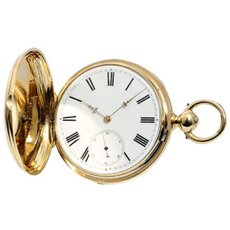 English tourbillon with pivoted detent escapement Circa 1875