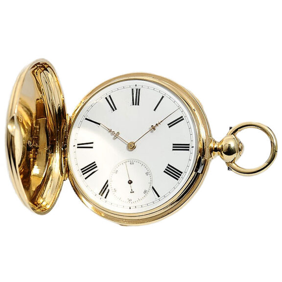 English tourbillon with pivoted detent escapement Circa 1875