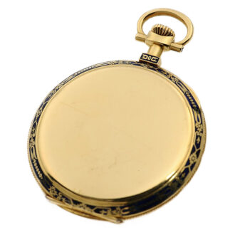 Rare Swiss gold and enamel open faced watch Circa 1908