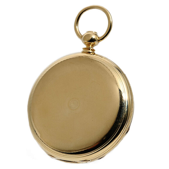 Swiss gold watch with box for the American market Circa 1875 Swiss gold watch with box for the American market Circa 1875