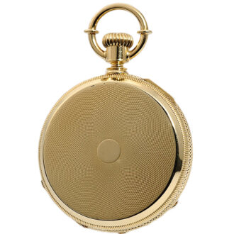Swiss watch with patented seesaw winding mechanism Circa 1882