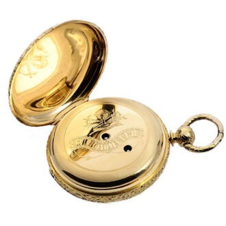 Swiss chronometer with spherical balance spring Circa 1870