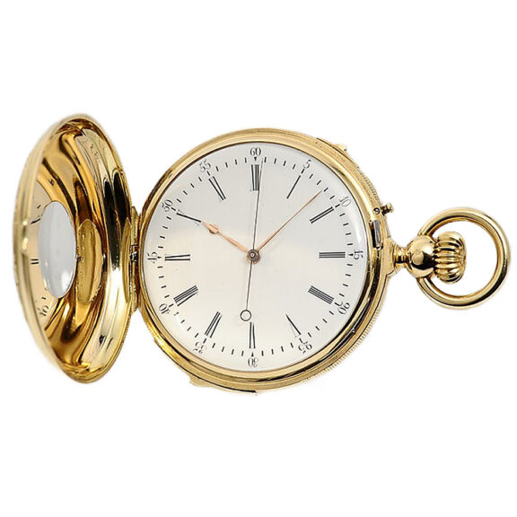 Swiss quarter repeater with jumping centre seconds Circa 1890 Swiss quarter repeater with jumping centre seconds Circa 1890