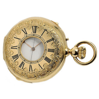Swiss quarter repeater with jumping centre seconds Circa 1890