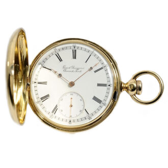 Swiss gold chronometer with spherical balance spring Circa 1865