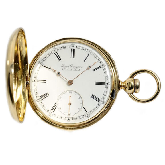 Swiss gold chronometer with spherical balance spring Circa 1865
