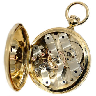 Swiss gold chronometer with spherical balance spring Circa 1865