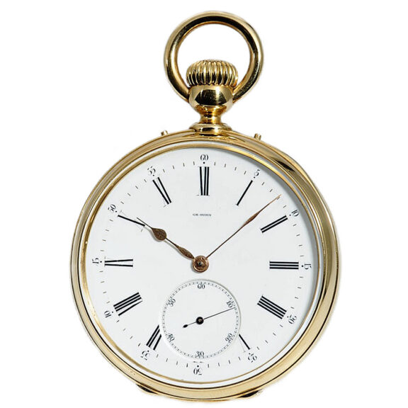 French double-dialled watch with time zone indication Circa 1880 French double-dialled watch with time zone indication Circa 1880