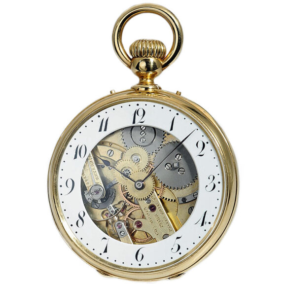 French double-dialled watch with time zone indication Circa 1880 French double-dialled watch with time zone indication Circa 1880