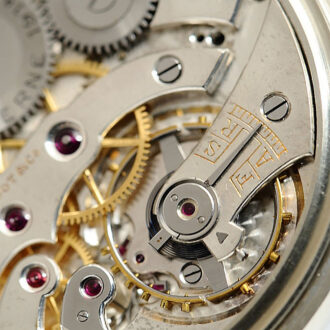 Swiss perpetual calendar watch with moon phase Circa 1925