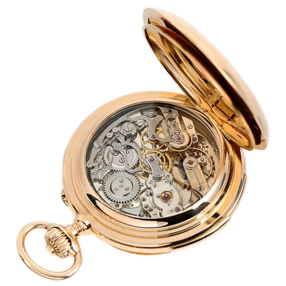 Swiss skeletonized minute repeater with chronograph Circa 1898 Swiss skeletonized minute repeater with chronograph Circa 1898