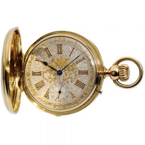 Swiss gold chronometer with one minute Tourbillon Circa 1870