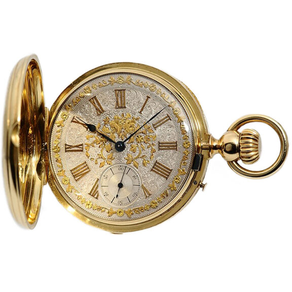 Swiss gold chronometer with one minute Tourbillon Circa 1870