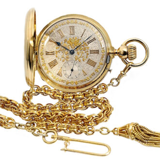 Swiss gold chronometer with one minute Tourbillon Circa 1870