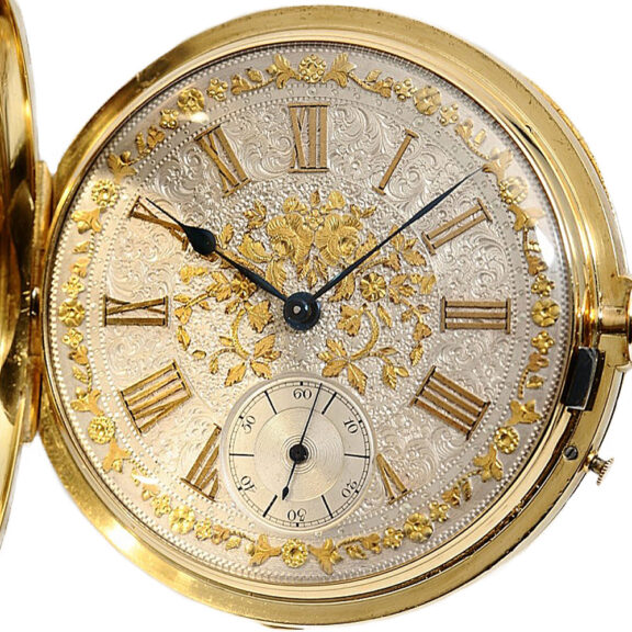 Swiss gold chronometer with one minute Tourbillon Circa 1870 Swiss gold chronometer with one minute Tourbillon Circa 1870