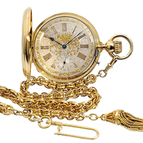 Swiss gold chronometer with one minute Tourbillon Circa 1870 Swiss gold chronometer with one minute Tourbillon Circa 1870