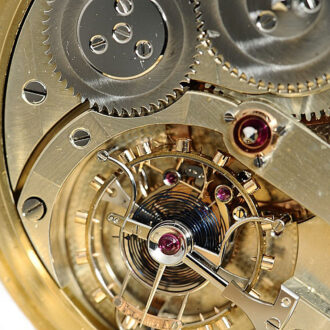 Swiss gold chronometer with one minute Tourbillon Circa 1870