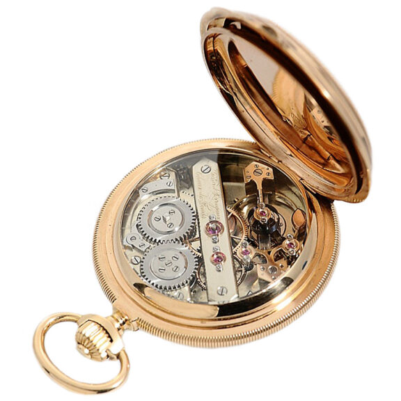 Swiss gold watch with chronometer escapement Circa 1874 Swiss gold watch with chronometer escapement Circa 1874