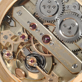 Swiss gold watch with chronometer escapement Circa 1874