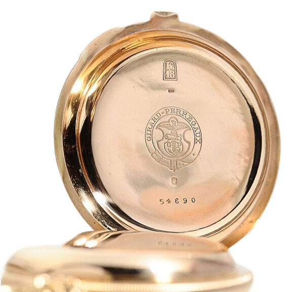 Swiss gold watch with chronometer escapement Circa 1874 Swiss gold watch with chronometer escapement Circa 1874