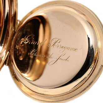 Swiss gold watch with chronometer escapement Circa 1874
