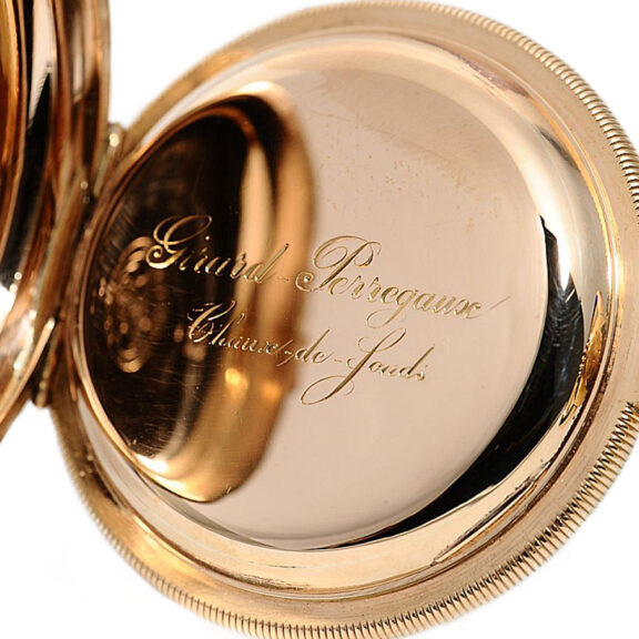 Swiss gold watch with chronometer escapement Circa 1874 Swiss gold watch with chronometer escapement Circa 1874