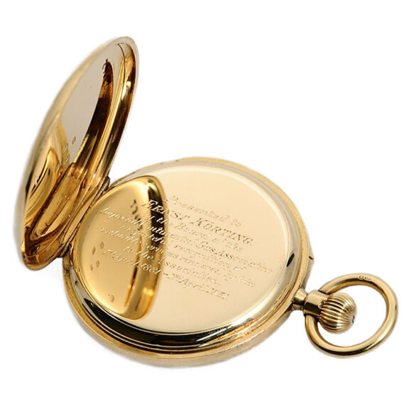 English gold minute repeating pocket watch Circa 1908 English gold minute repeating pocket watch Circa 1908