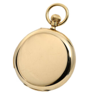 English gold minute repeating pocket watch Circa 1908