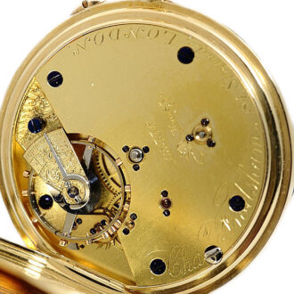 English classic 18K gold gentleman's pocket watch Circa 1875