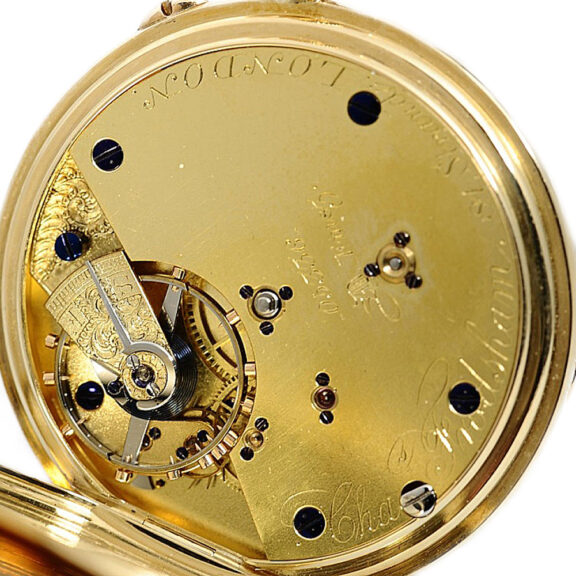 English classic 18K gold gentleman's pocket watch Circa 1875 English classic 18K gold gentleman's pocket watch Circa 1875