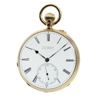 English classic 18K gold gentleman's pocket watch Circa 1875