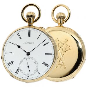 English classic 18K gold gentleman's pocket watch Circa 1875