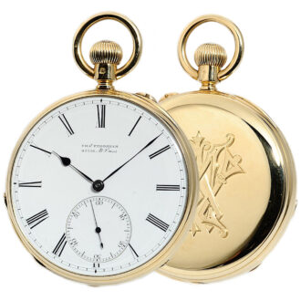 English classic 18K gold gentleman's pocket watch Circa 1875