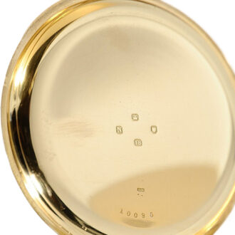English pocket watch with split-seconds chronograph Circa 1888
