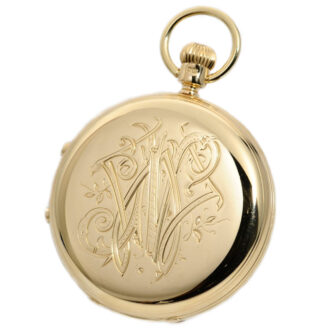 English pocket watch with split-seconds chronograph Circa 1888