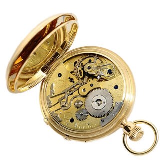 English pocket watch with split-seconds chronograph Circa 1888
