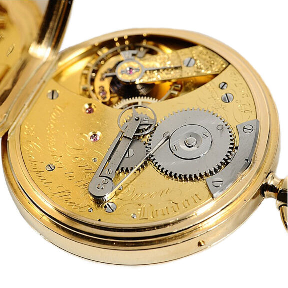 English watch with regulator dial and chronoscope Circa 1871 English watch with regulator dial and chronoscope Circa 1871