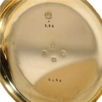English gold half hunting cased lever watch Circa 1903