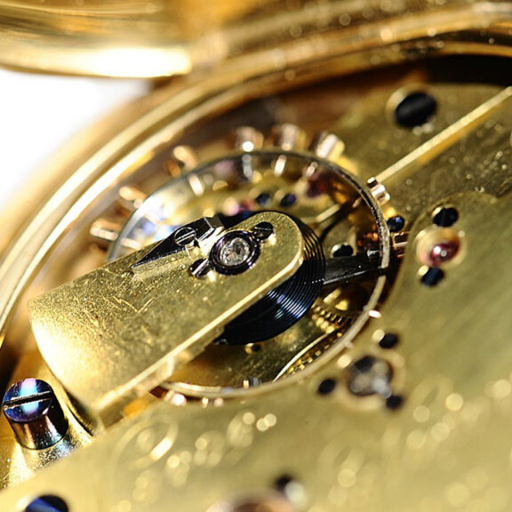 English gold half hunting cased lever watch Circa 1903 English gold half hunting cased lever watch Circa 1903