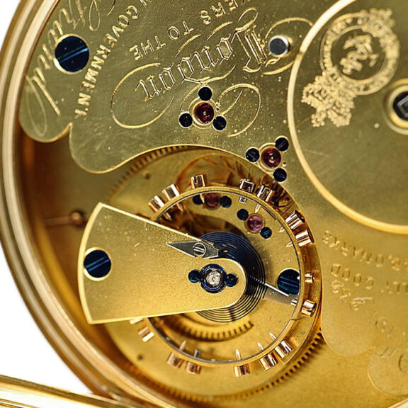 English pocket watch with 34-minute carousel Circa 1900 English pocket watch with 34-minute carousel Circa 1900