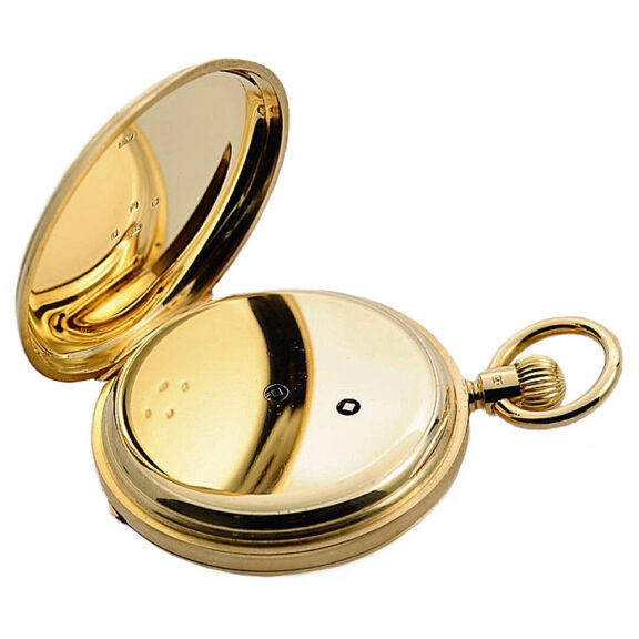 English gold lever with power reserve indicator Circa 1884 English gold lever with power reserve indicator Circa 1884