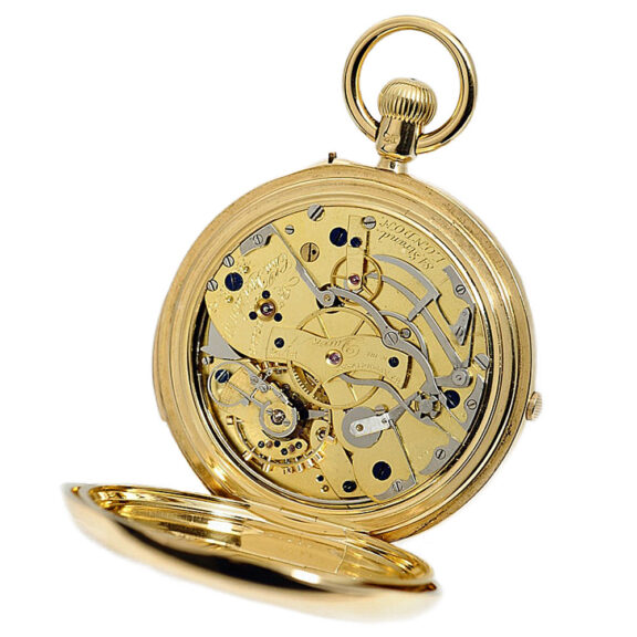 English minute repeating watch with chronograph Circa 1888 English minute repeating watch with chronograph Circa 1888
