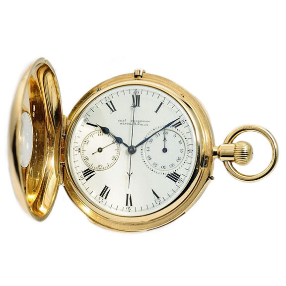 English minute repeating watch with chronograph Circa 1888 English minute repeating watch with chronograph Circa 1888
