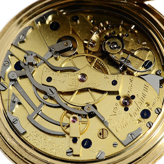 English minute repeating watch with chronograph Circa 1888 English minute repeating watch with chronograph Circa 1888